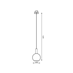 Suspension Pendant – Coffee Ombre & Black Ombre