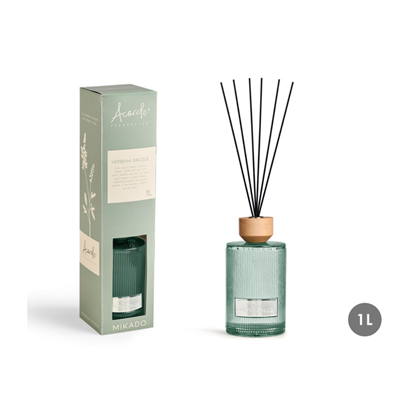 Round Mikado 1000ml - Verbena Drizzle