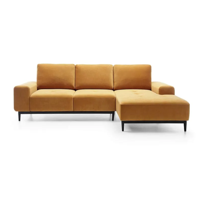 Corn Sofabed with Chaise Right – Yellow