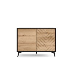 Sideboard 2 Doors - Oak & Black
