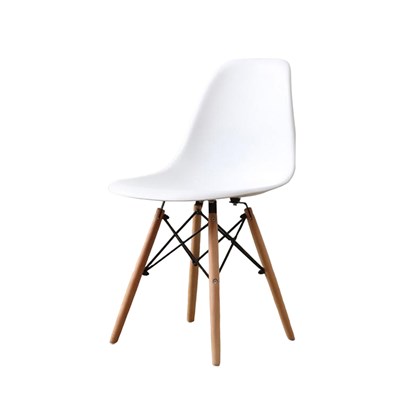 Dining Chair Pp Wood - White