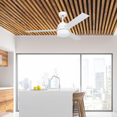 Matte White Decorative Ceiling Fan