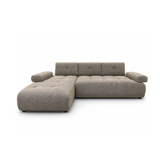 Corner Sofabed Set – Left, Brown