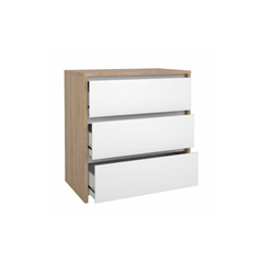 Bedroom Set 160x200– White & Wood Effect