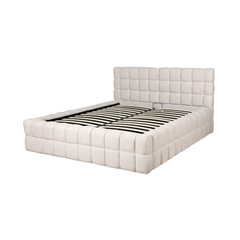 Upholstery Bed with Gaslift – Beige