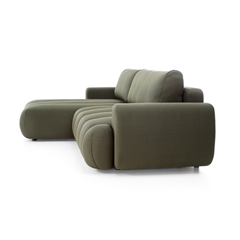 Corner Sofa Bed Chl – Left 272cm Olive