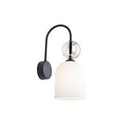 Sophia Cognac Sconce – White