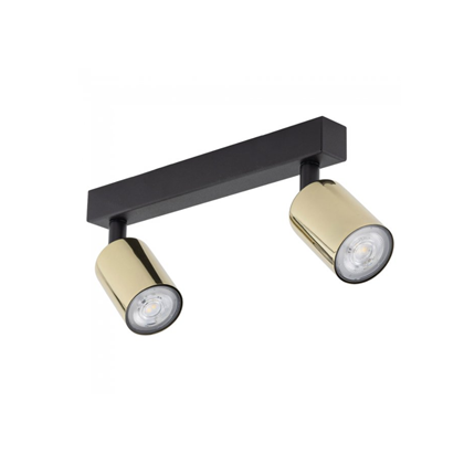 Spotlight Lamp 2 Lights – Black & Gold
