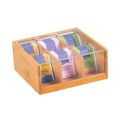 Tea Box - Bamboo 22 x 21 x 9.5 cm