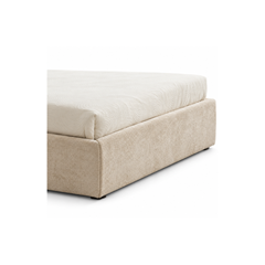 Upholstery Bed with Gaslift –  Beige 160x200