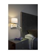 Handy White Wall Lamp With Led Left Rdr