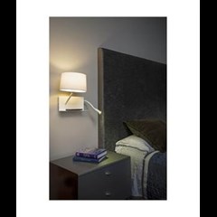 Handy White Wall Lamp With Led Left Rdr