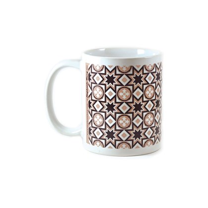 Mug with Malta Tile design Pattern no.8