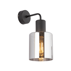 Wall Lamp - Black & Graphite Shade