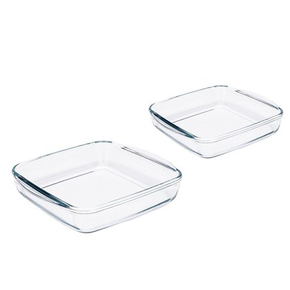 Roaster Glass Square - Set of 2