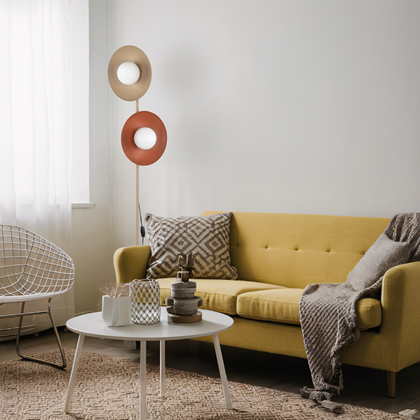 Mix Glass Floor Lamp 2xG9
