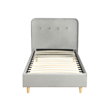 Upholstery Bed 90x200 – Light Grey