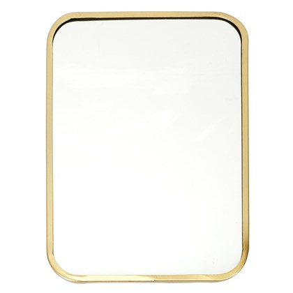 Square Mirror With Gold Contour 34x25 cm