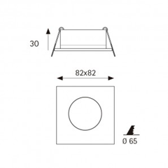 Spotlight IP65 Technical White