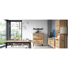 Cabinet 2 Doors 2 Drawers – Artisan Oak