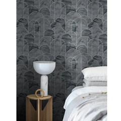 Wallpaper Arch Marbel Effect Black