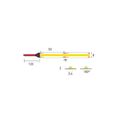 LED COB Flexible Strip 4W 3K