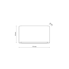 LED Wall Light M – Graphite & White