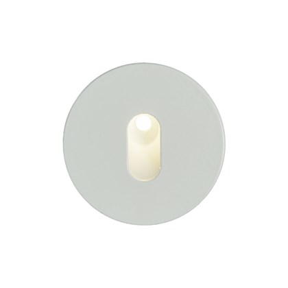 Textured White Recessed Wall Lamp