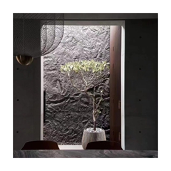 New Rock Cut Stone Wall Panel Dark Grey 298x112cm