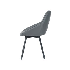 Dining Chair PU - Dark Grey