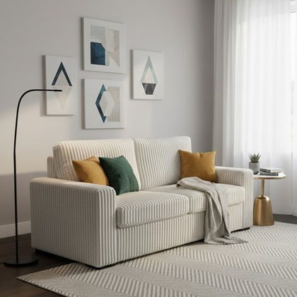 3 Seater Sofa Bed – Light Grey