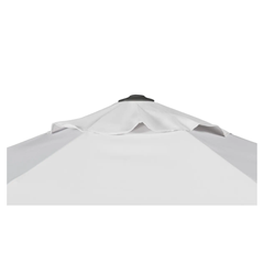 Anthracite & Taupe Centre-Pole Parasol D300