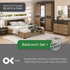 Apartment Package Set - Black & Oak