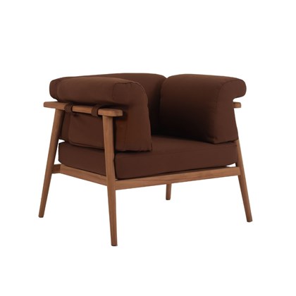 Teak Armchair With Cushions