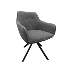 Teddy Chair Grey with Metal Legs