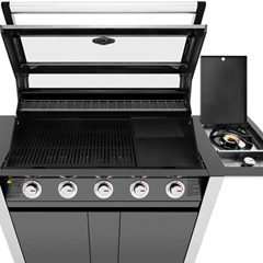 BeefEater 1600 Series Dark 5 Burner BBQ W Trolley