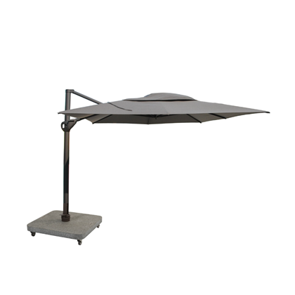 Side Pole Umbrella 3x4m – Charcoal