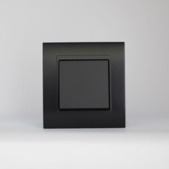 1 Gang 2 Way Switch Black Matte Series