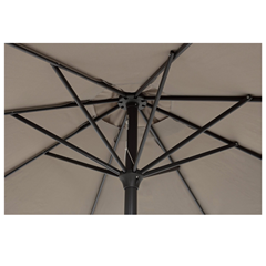 Taupe Outdoor Parasol 3M