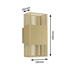Tharin LED Wall Light – Gold
