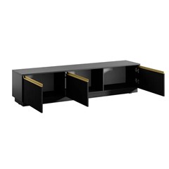 TV Cabinet 3 Doors – Black