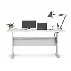 Prima Table Adjustable Height White 180x90cm