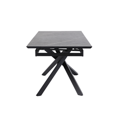 Extendable Table MDF Top with Melamine Black