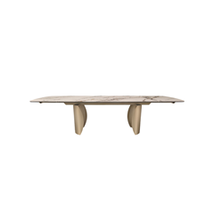 Extension Table KL-188 (W200(+50+50) x D100 x H76 cm) – Golden Champagne