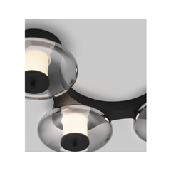 Ballet Ceiling Light – Sandy Black & Smokey Grey