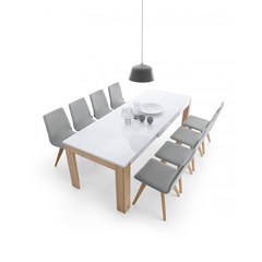 Extendable Dining Table – Riviera Oak Light & White