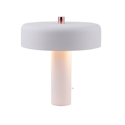 Coper-White Table Lamp - D300mm H330mm