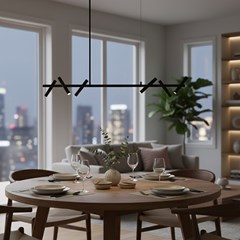 LED Pendant Lamp – Metal & Aluminium Black