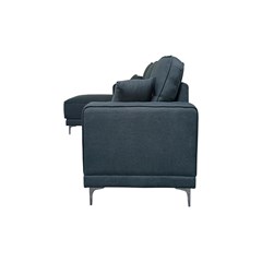 3-Seater Sofa Left Chaise Longue - Dark Grey
