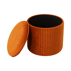 Storage Stool  – Velvet Bri